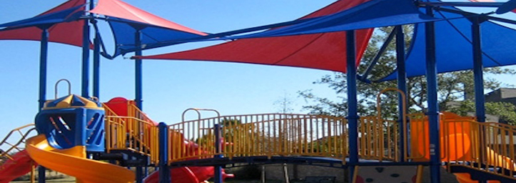 playground structure and shade