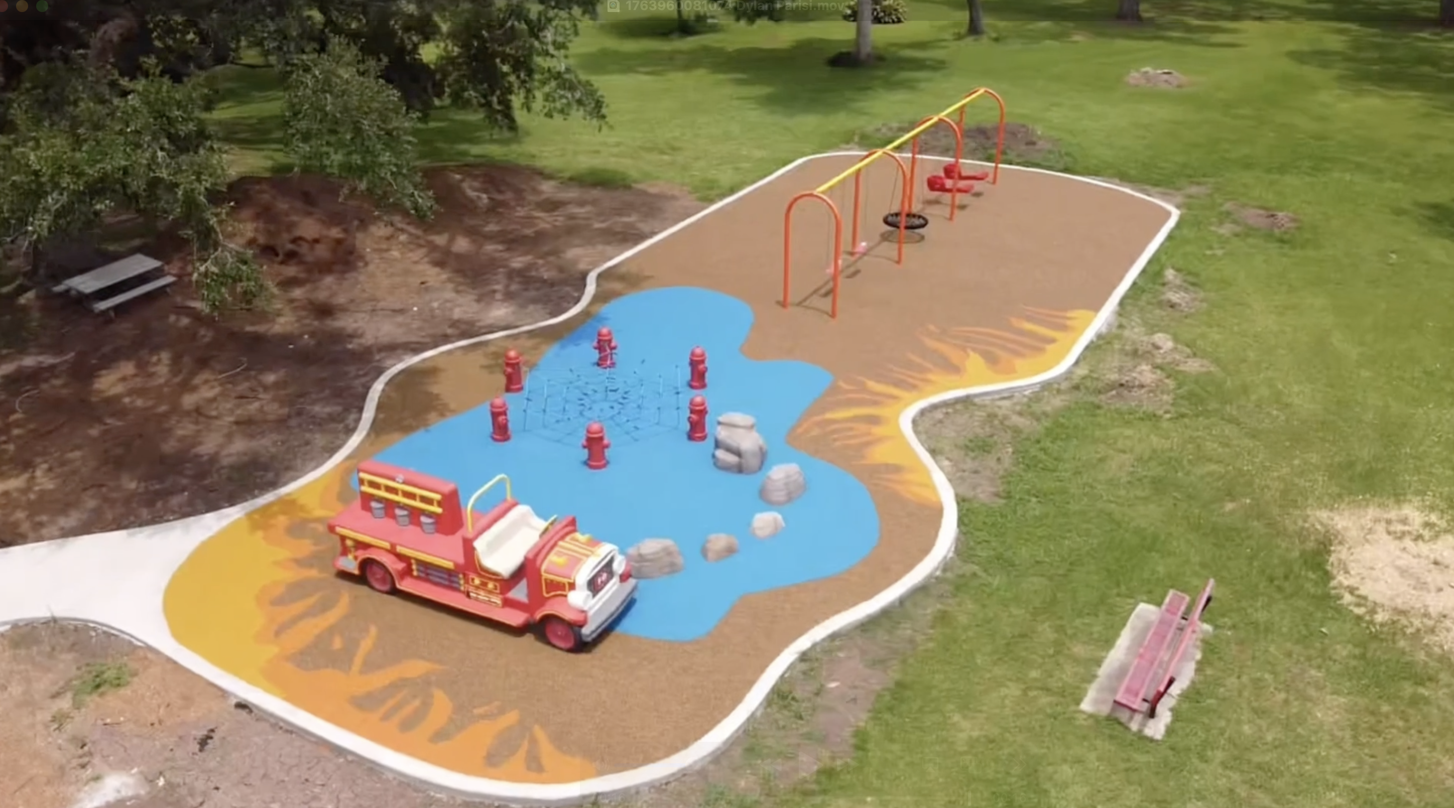 Firemen playground in The City of Lake Jackson.