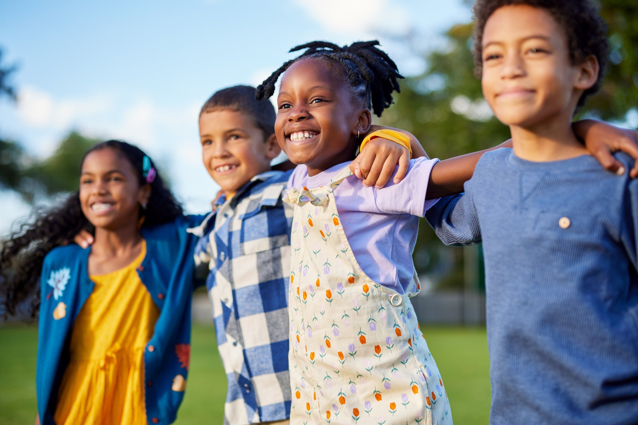 Multiethnic group of children